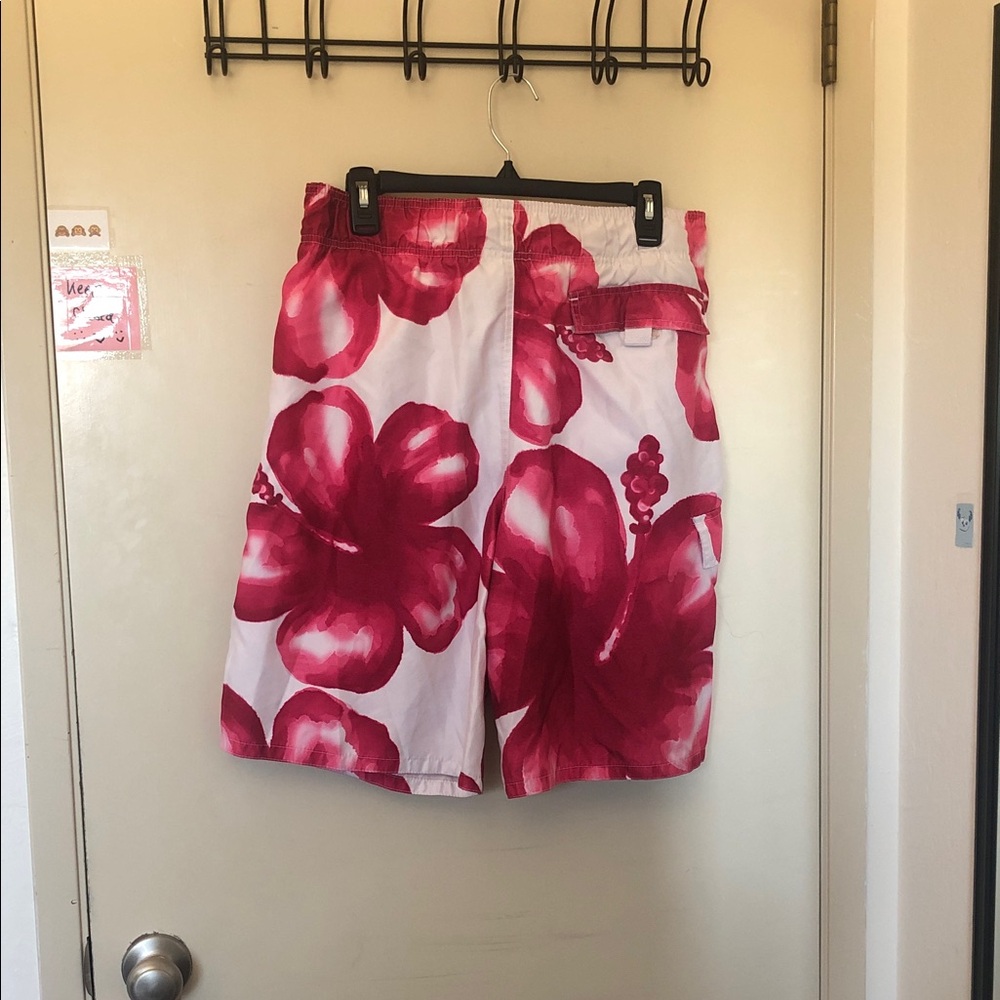 Mossimo Supply Co. Red and White Swim Shorts - Picture 3 of 3